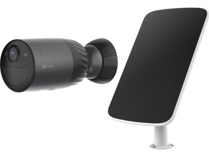 EZVIZ set IP kamera BC1C 4K/ bullet/ Wi-Fi/ 8Mpix/ krytí IP65/ objektiv 2,8mm/ H.265/ IR ž 15 m/ černá + solární panel F