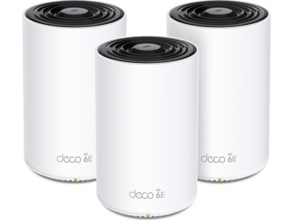 TP-Link Deco XE75 Pro(3-pack) - Triple Band Mesh systém AXE5400, Wi-Fi 6E, 1x 2,5Gbit WAN/LAN, 2x Gbit WAN/LAN