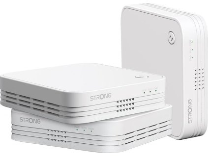 STRONG sada 3 ATRIA Wi-Fi Mesh Home TRIO PACK 1200/ Wi-Fi 802.11a/b/g/n/ac/ 1200 Mbit/s/ 2,4GHz a 5GHz/ 3x LAN/ bílý