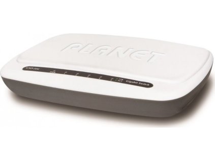Planet GSD-504 switch 10/100/1000 (5x1000Base-T), EuP, 802.3az, plast, fanless