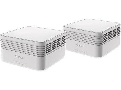 STRONG sada 2 ATRIA Wi-Fi Mesh Home Kit AX3000/ Wi-Fi 802.11a/b/g/n/ac/ax/ 2402 Mbit/s/ 2,4GHz a 5GHz/ 3x LAN/ bílý
