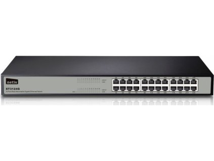 STONET by NETIS ST3124GS GBit switch / 24x 10/100/1000Mbps / 24port rack kovový