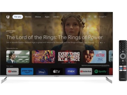 STRONG SMART QLED TV 50"/ SRT50UF8733/ UHD/ 3840x2160/ DVB-T2/C/S2/ H.265/HEVC/ 3xHDMI/ 2xUSB/ Wi-Fi/ LAN/ G/ ANDROID 11