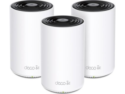 TP-Link Deco XE75(3-pack) Mesh systém AXE5400, WiFi 6E, 3x GLAN, / 574Mbps 2,4GHz/ 2402Mbps 5GHz/ 2402 6GHz