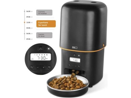 Dávkovač krmiva Pet Care, 4 l, černý