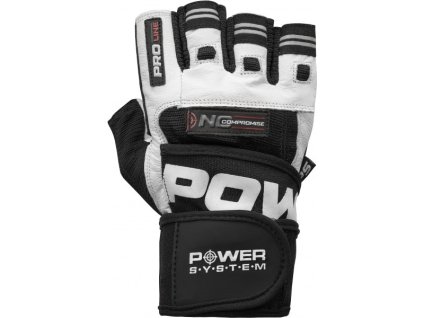 Power System Rukavice No Compromise (bílo-černé)