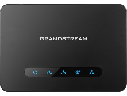 Grandstream HT812 (ATA), 2x FXS, 2 SIP účty, 1x Gbit LAN, NAT router, 3-cestná konf., auto-provisi.