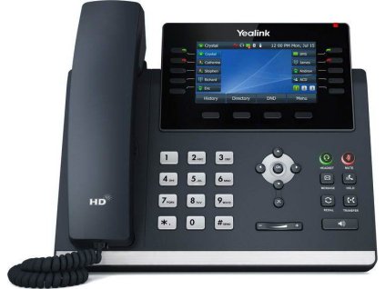 Yealink SIP-T46U IP telefon, CZ/SK displej, 2x GbE port, PoE, Opus HD kodek, 27 programovatelných tlačítek
