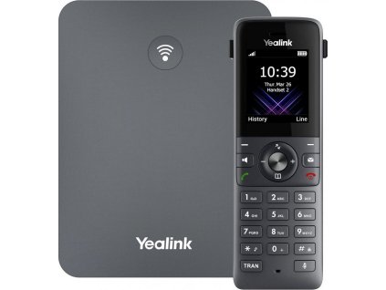 Yealink W73P, IP DECT báze+ručka, PoE, 1,8" barevný displej, až 10 ruček, 10x SIP
