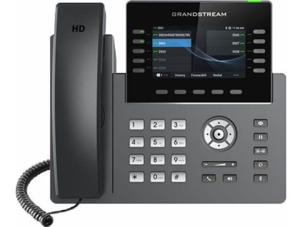 Grandstream GRP2615 SIP telefon, 4.3" TFT bar. displej, 5 SIP účtů, 10 prog. tl., 2x1Gb, WiFi, BT