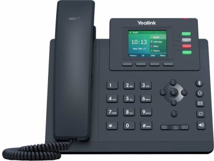 Yealink SIP-T33G IP telefon, 4x SIP, CZ/SK displej, 2x GbE port, PoE, Optima HD Voice, 12 programovatelných tlačítek