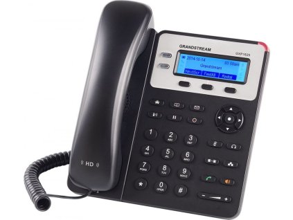 Grandstream GXP1625, 2,95" LCD podsv. displej, 2 SIP účty, 3prog. tlačítka, dual 10/100MBps, PoE