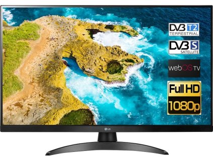 LG monitor 27TQ615S-PZ IPS webOS / 1920x1080 /8 bit/ 1000:1 / 250cd / 2xHDMI / Wifi / DVB-T/T2/DVB-C/DVB-S/S2 /DO černý