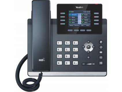Yealink SIP-T44W SIP telefon, PoE, 2,8" 320x240 LCD, 21 prog.tl.,Wi-Fi, Bluetooth