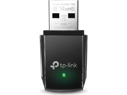 TP-Link Archer T3U AC 1300 Dual Band Wireless USB klient 400Mbps 2,4GHz/ 867Mbps 5GHz, USB 3.0