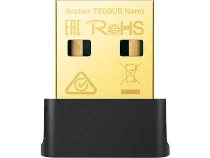 TP-Link Archer T600UB Nano AC 600 USB adaptér, 2,4/5GHz, Bluetooth 4.2, USB 2.0