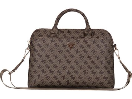 Guess PU 4G Triangle Logo Taška na Notebook 13/14/15" Brown
