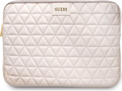 Guess Quilted Obal pro Notebook 13" Pink