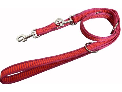 HUHUBAMBOO vodítko ŽEBŘÍK přepínací popruhové 240cm, fuchsie