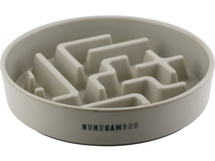 Miska Huhubamboo protihltací šedá průměr 23cm