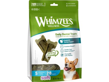 WHIMZEES Soft dentální pamlsek pro psy S (7-12kg) 28ks