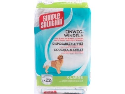 Simple Solution Plenkove kalhotky pro psy XL 12ks