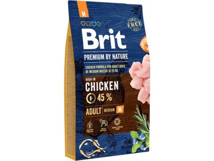 Brit Premium by Nature Adult M 8kg