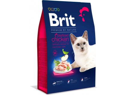 Brit Premium by Nature Cat Sterilized Chicken 8 kg