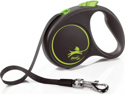 flexi Black Design S páska 5m/15 kg zelené