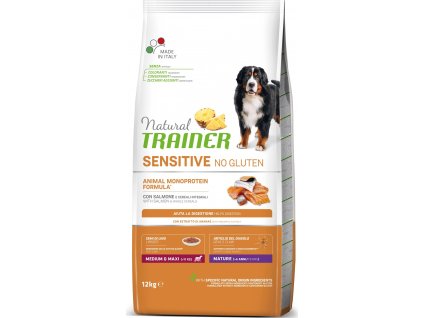 Trainer Natural Sensitive No gluten Maturity Medium/Maxi losos 12kg