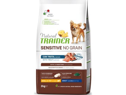 Trainer Natural Sensitive dog NO GRAIN MINI pstruh 2kg