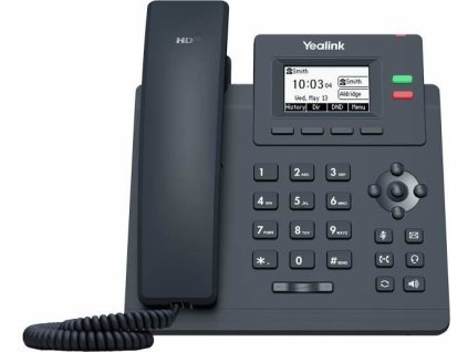 Yealink SIP-T31G IP telefon, 2x SIP, CZ/SK displej, 2x GbE port, PoE, Optima HD Voice, 2 programovatelné tlačítka