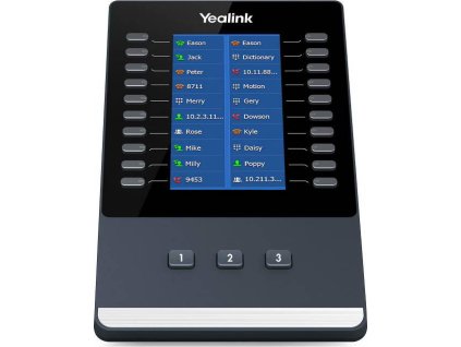 Yealink EXP43 modul, LCD displej, 20 program. tlačítek, kompatibilní s SIP-T43U/T46U/T48U