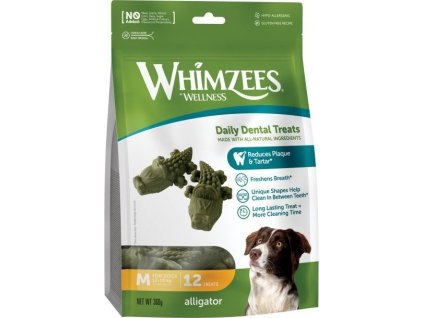 Whimzees aligátor M 360g