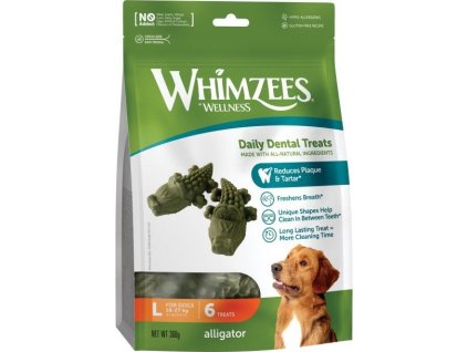 Whimzees aligátor L 360g