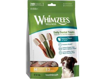 Whimzees zubní kartáček M 360g