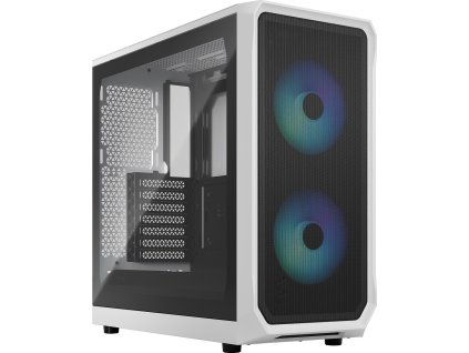 Fractal Design Focus 2 RGB White TG Clear Tint/Midi Tower/Transpar./Černá a bílá