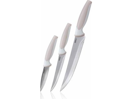 BANQUET Sada nožů TRINITY, 3 ks, krémová