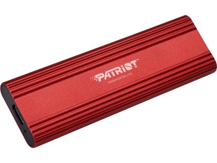 PATRIOT TRANSPORTER Lite 512GB Portable SSD / USB 3.2 Gen2 / USB-C / externí / hliníkové tělo / červený