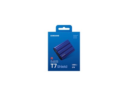 SAMSUNG Portable SSD T7 Shield 2TB / USB 3.2 Gen 2 / USB-C / Externí / Modrý