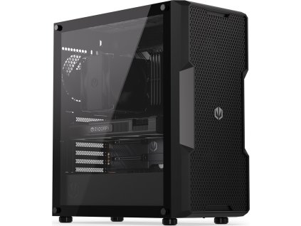 Endorfy skříň Regnum 400 Air / ATX / 4x120mm / 2xUSB / prosklená bočnice / černá
