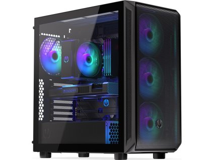 Endorfy skříň Arx 700 ARGB / ATX / 4x 140 ARGB fan (až 8 fans) / 2x USB / USB-C / mesh p. / tvrzené sklo / černá