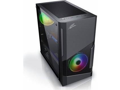 EVOLVEO M5/Micro ATX/Transpar./Černá
