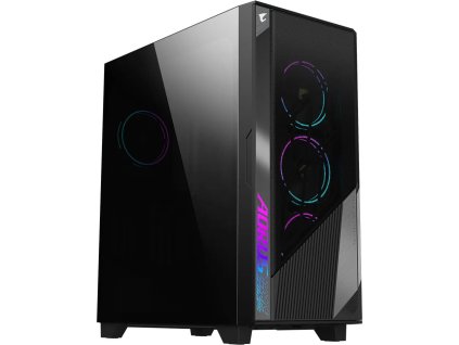 GIGABYTE AORUS C500/Midi Tower/Transpar./Černá