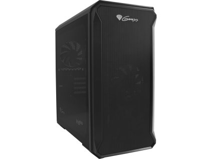 Počítačová skříň Genesis IRID 503 V2/Micro Tower/Transpar./Černá