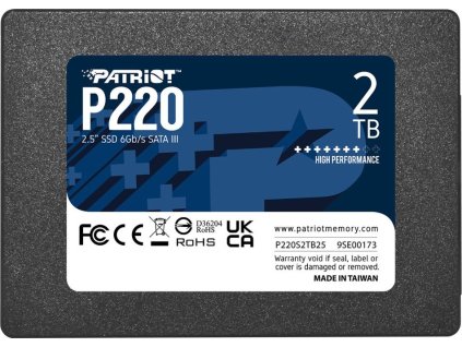 PATRIOT P220 2TB SSD / Interní / 2,5" / SATA 6Gb/s /