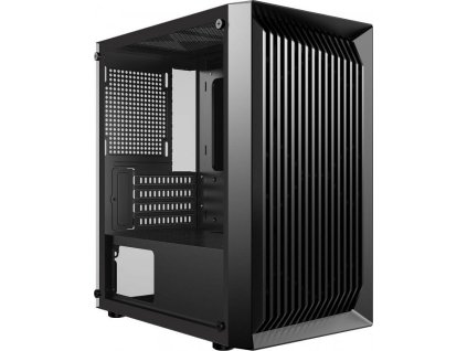 CRONO skříň Mini Tower PCC-200-2/ bez zdroje/ bez ventilátorů/ 1x USB 3.0/ 2x USB 2.0/ černý