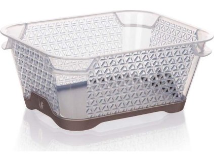 KEEEPER Košík úložný protiskluzový JONAS 16 x 12 x 7 cm, hnědý