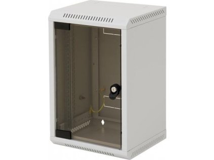 Triton 10" rozvaděč jednodílný 9U/260mm, celoskleněné dveře