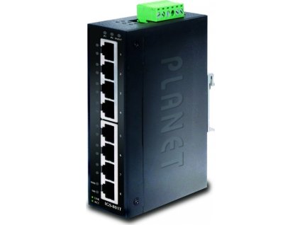 Planet IGS-801T Průmyslový Switch 8x1Gb RJ45, -40 +75°C, IP30, EFT+ESD, 12-48VDC, fanless